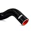 Mishimoto MMHOSE-F2D-99RRBK Coolant Hose Reroute Kit, Compatible with Ford Powerstroke 7.3L, 1999-2001