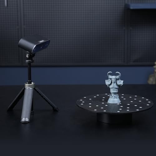 revopoint auto turntable for 3d scanners easy scanning of featureless and small and medium objects equipped with marked top cover