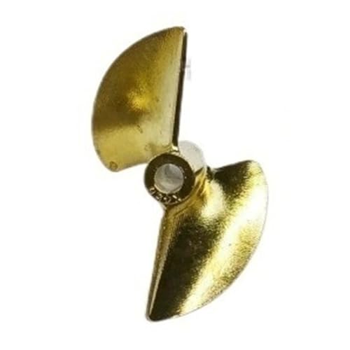 Hélice for Barco RC, 30-52 mm, 2 Palas de Cobre-berilio, for diversas embarcaciones eléctricas y de metanol, Paso 1,4, 1 Pieza(Diameter 44mm)