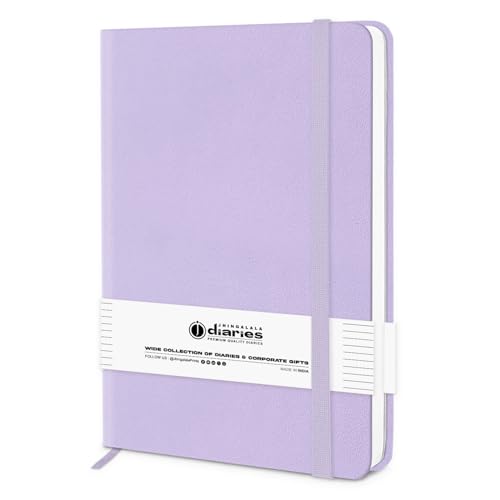 Image of Jhingalala Diaries - Hardbound Leather Cover Pocket Size Corporate Executive Diary Notebook I Pocket Diary For Men and Women I A6 Size I 80gsm Paper I 192 Ruled Pages (Purple)