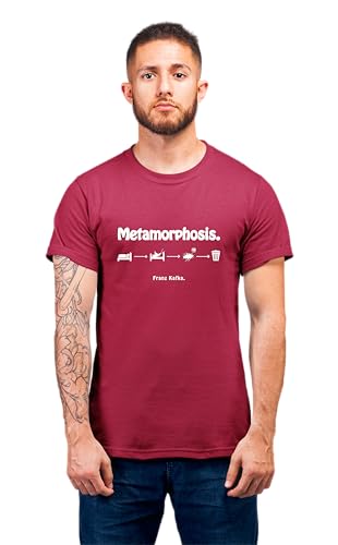 Image of Metamorphosis by Franz Kafka Minimalistic Design Premium 180 GSM 100% Cotton T-Shirt Ultra-Soft, Breathable & Durable Fabric