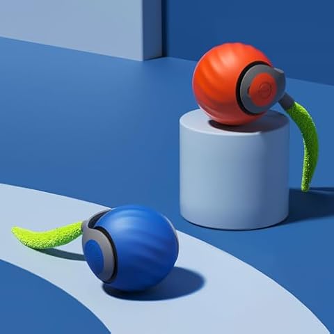 Petgravity Speedy Sprint Ball Toy for Cat Type-C Rechargeable Interactive Cats Toy 2 Set Cover