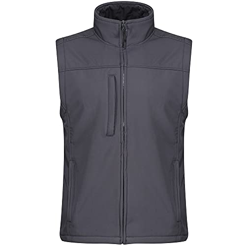 mens Regatta Mens Flux Softshell Bodywarmer Gilet TRA788 Grey Seal Grey XL - Chest 44