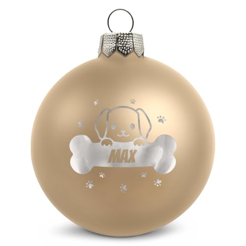 GRAVURZEILE Weihnachtskugel mit Gravur - Haustier - Personalisiert mit...