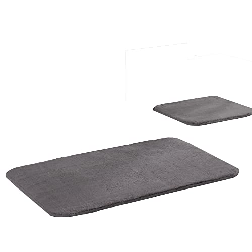 ELART Badematte Set 2 Teilig | Saugfähige Badezimmerteppich, Waschbar, Wasserdichter Badteppich, Badvorleger Set…