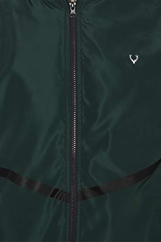 Image of Allen Solly Men's Polyester Solid Car Standard Length Coat