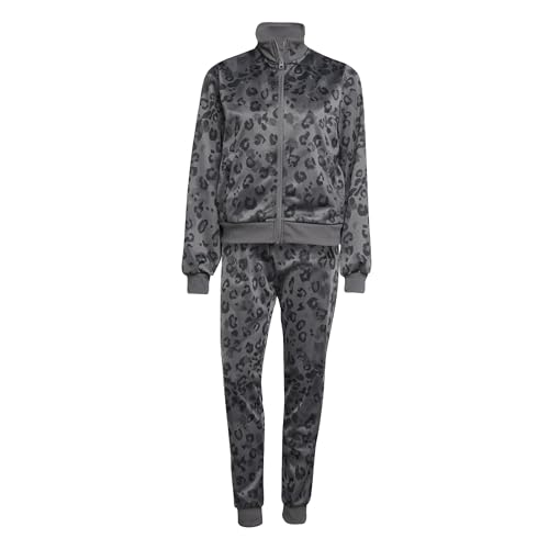 adidas Damen ESSENTIALS FEELCOZY AOP TRACKSUIT, grey five/black, XXL adidas Damen ESSENTIALS FEELCOZY AOP TRACKSUIT, grey five/black, XXL
