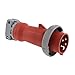 Hubbell HBL5125P6W Plug, 4 Pole and 5 Wire, 125 amp, 380-415V, Watertight