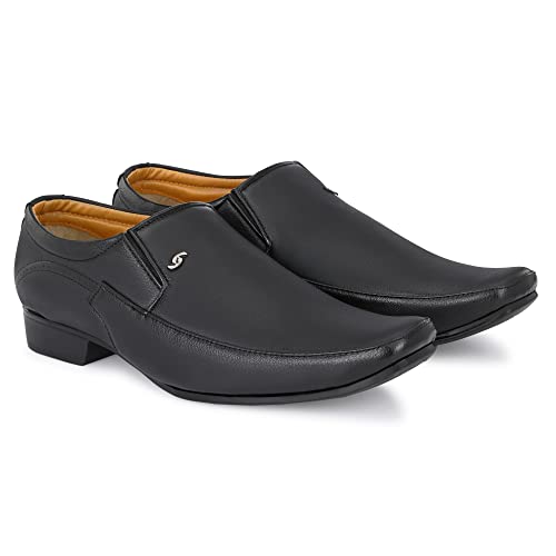 Image of Centrino Mens Formal Shoes |Slip-On Men's Formal Shoe | Stylish Non-Lace Design | Soft Cushioned Insole for Comfort | Perfect for Office & Formal Wear (20225)