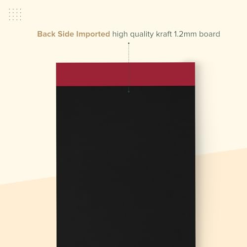 Image of SOLO Flip Note A5 Notepad - Velvet Finish Cover, 80 Sheets Premium Smooth Paper, Durable Soft-Touch Journal for Work, Study & Meetings, 5 Elegant Colours | Pack of 2
