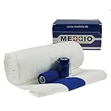 Mullwatterolle 40x500cm + 12 Haftbandagen 10cm blau Anguß-Verband Pferde-Hufe