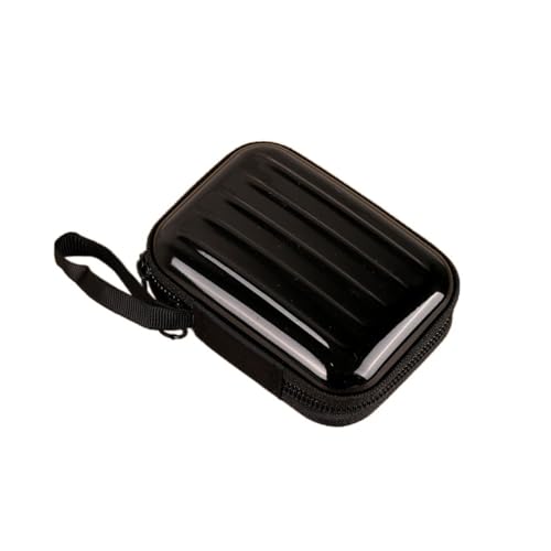 Leadigol Estojo de transporte de óleos essenciais, organizador de 15 frascos de óleos essenciais, bolsa de armazenamento de esmalte de unha, bolsa dura de viagem para frasco de óleo de perfume (preto)