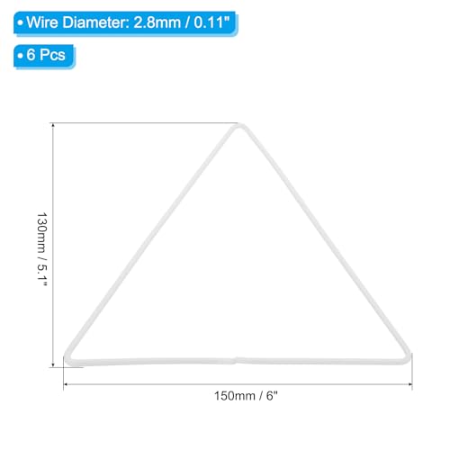 Bagues Attrape-Rêves Triangle en Métal pour Couronne de Noël de Table DIY