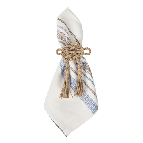 Servilletas Juliska Danish Stripe Set/4 Taupe miniatura 2