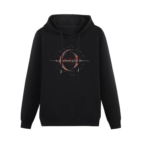 A Perfect Circle Hoody Unisex Ptinted Hoodies Long Sleeve Men's Hooded with Pocket Black L