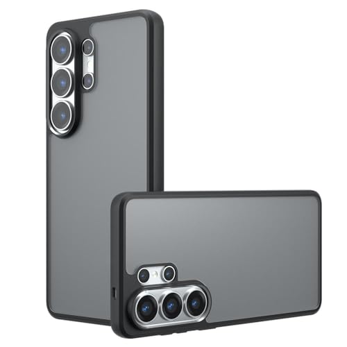 Image of Matte PC + TPU Phone Case for Samsung Galaxy S26 Ultra,Black | Anti-Fingerprint, 2.4m Drop Protection, Camera Lens Guard, Anti-Drop Airbags, Skin-Friendly Feel