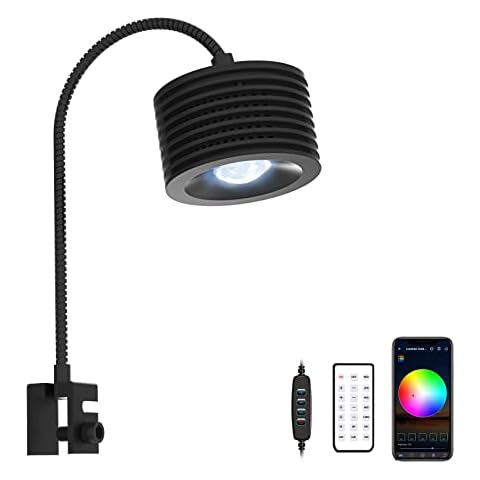 Full Spectrum Aquarium Light, Adjustable Saltwater Freshwater Super Bright Fish Tank Light for Reef, Coral, Planted Nano Aquarium Tank (A-20 Saltwater 16W) Cover