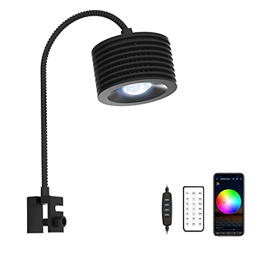 Full Spectrum Aquarium Light, Adjustable Saltwater Freshwater Super Bright Fish Tank Light for Reef, Coral, Planted Nano Aquarium Tank (A-20 Saltwater 16W)