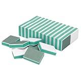 50 Pièces Bloc Polissoir Ongles, Mini Buffer Carré Éponge Lime à Ongles, Nail Buffer Polissoir Peau de Chamois, Professionnelle Double Fac Bloc Nail, pour Salons de Manucure, Le DIY Art à La Maison