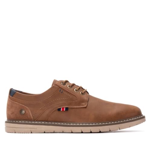 XTI   Zapatos Casual Hombre Camel   Calzado Cómodo y Versátil   Moda Casual   Modelo 14455902 (Talla 43)