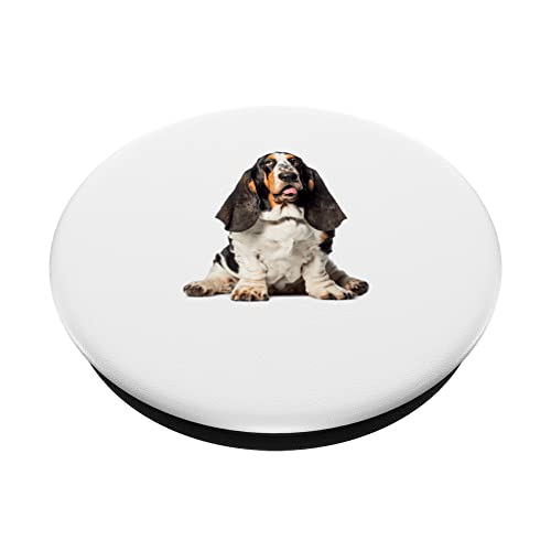 Basset Hound PopSockets Swappable PopGrip, Black - Image 2