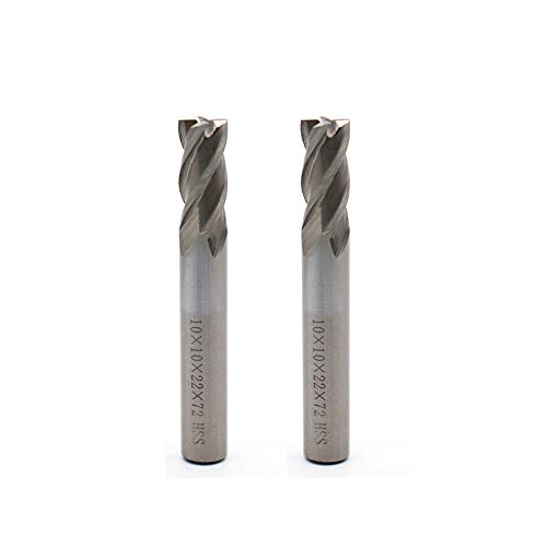 Rannb End Mill Cutter 4-Flute CNC Bit 10mm/0.4