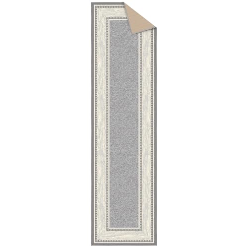 Tapis de couloir 80x300 cm gris en caoutchouc contemporain Ottomanson - 8