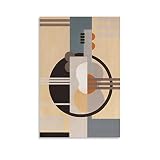Spanish Abstract Poster Guitar And Piano Cubism Abstract Geometric Poster Print Artwork Abstract Pos