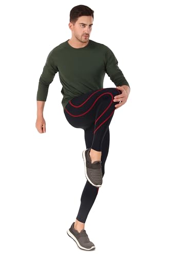 Image of ReDesign Apparels Men's Polyester Compression Pant /Tights /Megging for Gym, Running, Cycling, Yoga & All Sports
