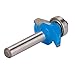Fydun 1PC 45 Degree, Router Bit 1 4in Round Shank Chamfer Tool Accessories & Parts with Top Bearing for Woodworking1 4x1 4 Lock Miter Woodw Wood Particleboard Plywood (1/4 * 1/4)