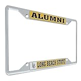 Desert Cactus Cal State Long Beach University California Car Accessories 49ers Metal License Plate Frame and Tag Holder for Front or Rear of Car (Alumni)