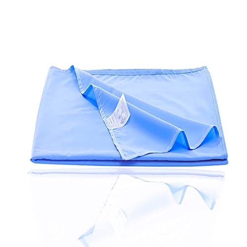 Lightweight Super Soft Microfiber Well Designed Print Pattern - Comfortable, Breathable, Soft & Extremely Durable (Light Blue, 1 Twin Flat)