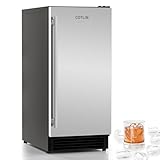 COTLIN 15' W Under Counter Ice Maker with Spray Technology, 52 LBS/Day, Ultra Clear Bullet Ice, Built-in Ice Maker with Filter for Residential Commercial Use,UL Approved, Self-Cleaning, 2026 Upgraded