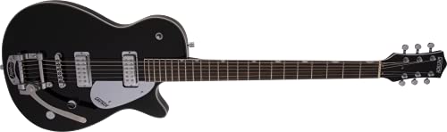 Gretsch G5260T Electromatic Jet Baritone Solid Body 6-String Electric Guitar With Bigsby, 12-Inch Laurel Fingerboard, And Bolt-On Maple Neck (Right-Hand, Black) #TOP3