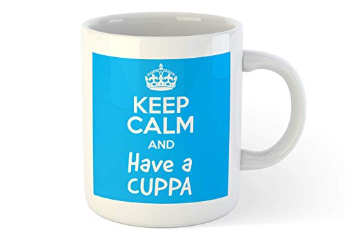 Personalised Coffee/Tea Mug, (10oz) Choose from a Range of Fun Designs - Keep Calm