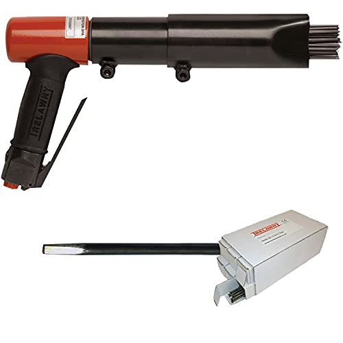 CS Unitec | 3BPG Needle Scaler Basic Kit | 28 Needle Air Chisel | 6 Sets | Professional Grade 2200 BPM Pistol Grip | Air Power 8 CFM - 133.3199 Basic Kit