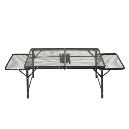 Table de cuisson pliante robuste en aluminium avec extensions pour grillades