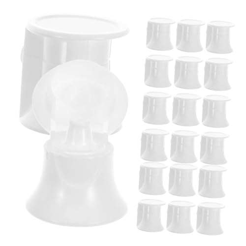 PRETYZOOM Toothpaste Holder 50pcs Toothpaste Flip Lid Replacement for Travel Size