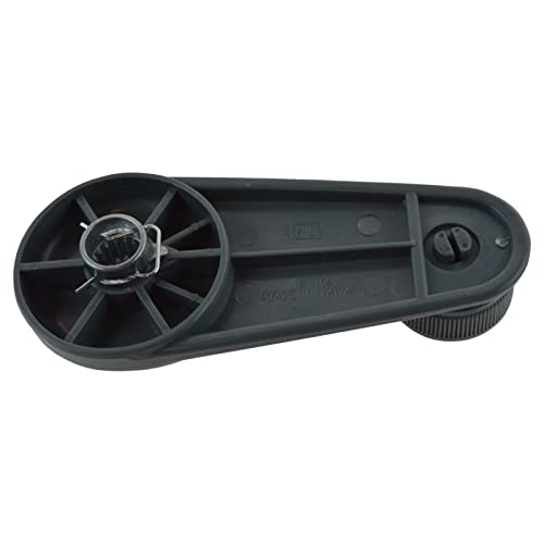 Image of TRQ Window Crank Handle Set Light Gray Compatible with 1998-2001 Chevrolet Metro 1989-1997 Geo 1989-1994 Suzuki Swift
