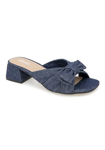 ESPRIT Summer, Sandalia con talón Mujer, Azul, 38.5 EU