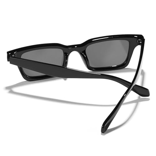 Retro Rectangle Sunglasses for Women Men Trendy Narrow Rectangular Frame Sunnies Fashion Brown Leopard Sun Glasses3