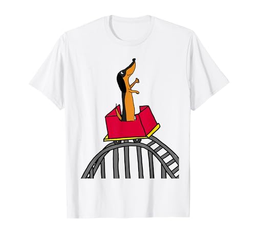 Smiletees T-shirt humoristique en forme de teckel sur dessous de verre T-Shirt