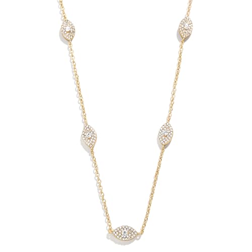 Divine & Protected Evil Eye Necklace - Gold Chain, Glass Stones, Hypoallergenic - Perfect Gifting Necklace for Women, 17" Length with Extender - Ideal Valentine Jewelry Gift2