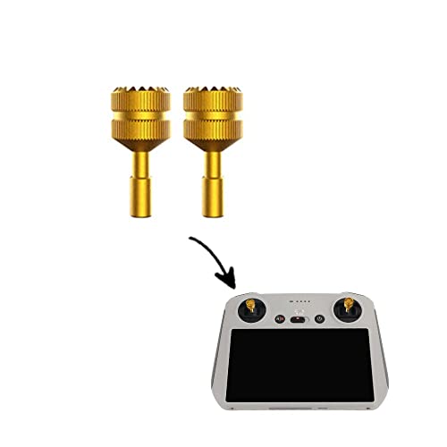 Image of GetZget Thumb Rocker for DJI Mini 5 /4 / 3 & Pro /Mavic 3 Classic RC, Air 3S RC2 Smart Remote Controller Joysticks Accessories (Golden)
