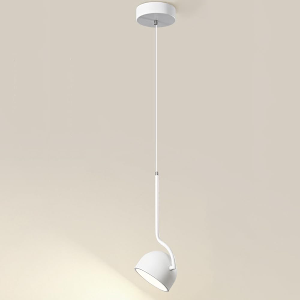 CSXSXAUO LED Pendant Light Modern Hanging Lamp Single Ceiling Lighting Fixture 360° Adjustable Small Chandelier 12W Suspended Lights for Dining Room Bedroom Bedside Cafe Bar Star of