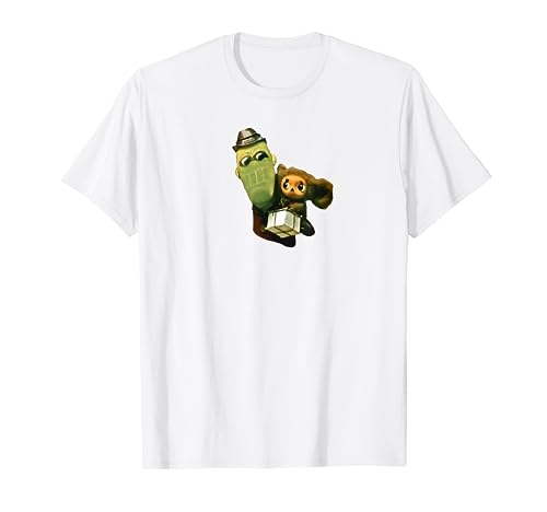 Cheburashka y cocodrilo Gena divertida camiseta gráfica rusa Camiseta