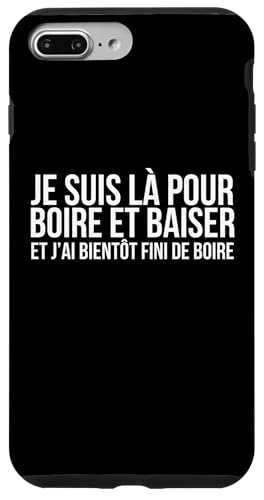 Phrase drôle Homme Alcool Coque pour iPhone 7 Plus/8 Plus