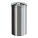 V-Part VB 105004 - Cestino per la Carta Rotondo, 50 L, in Acciaio Inox