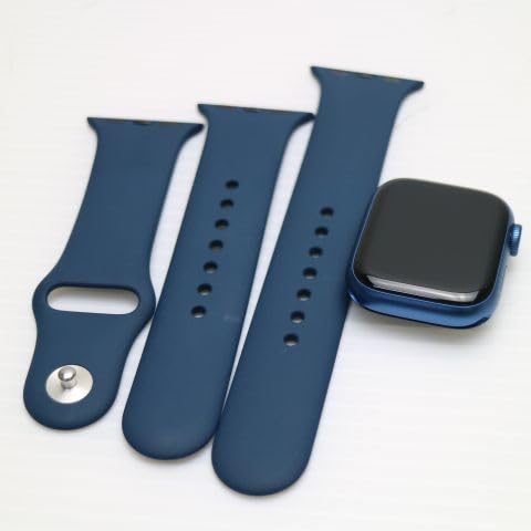 �y�����ςݕi�z Apple Watch Series 7 (GPS���f��) - 41mm �u���[�A���~�j�E���P�[�X - �o���h���� (�����ςݕi)