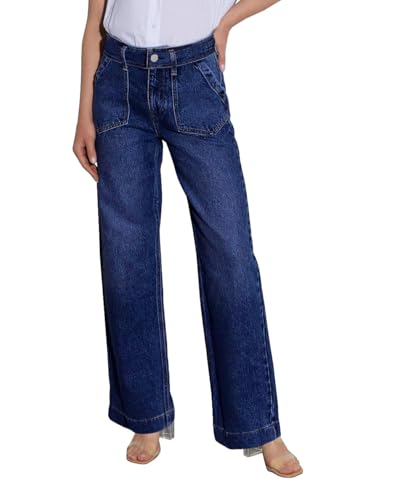 Jeans élégant à porter pour sublimer les formes pantalon droit Necooer
